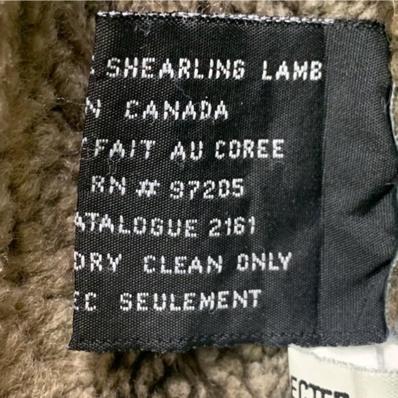 Vintage Danier Shearling Leather Aviator Bomber Jacket - Picture 14 of 14